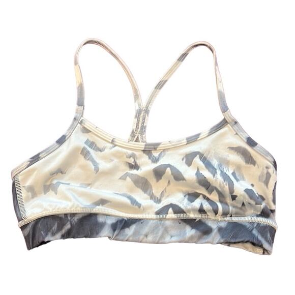 Lululemon Flow Y Nulu Bra Tie Dye Print Size 4 - Picture 4 of 10